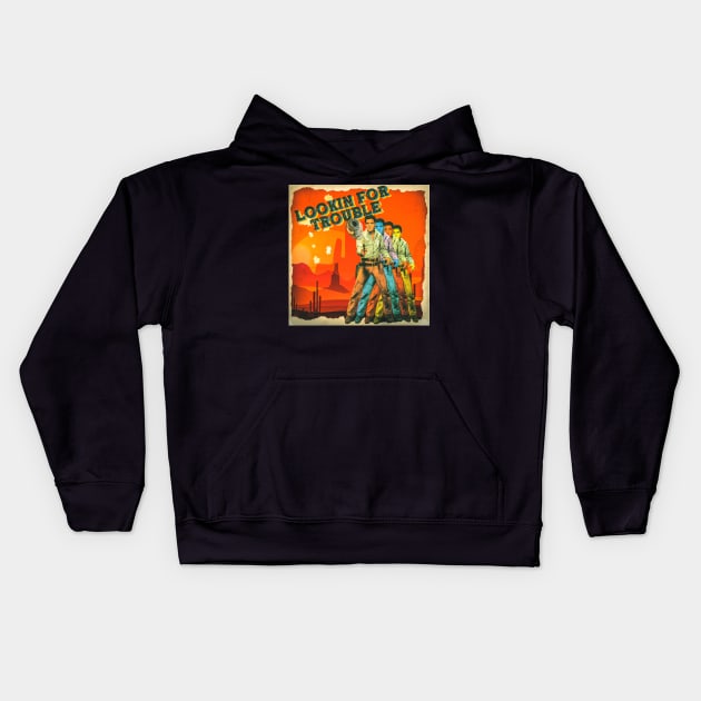 Royal Mantle | Looking for Trouble Kids Hoodie by Royal Mantle